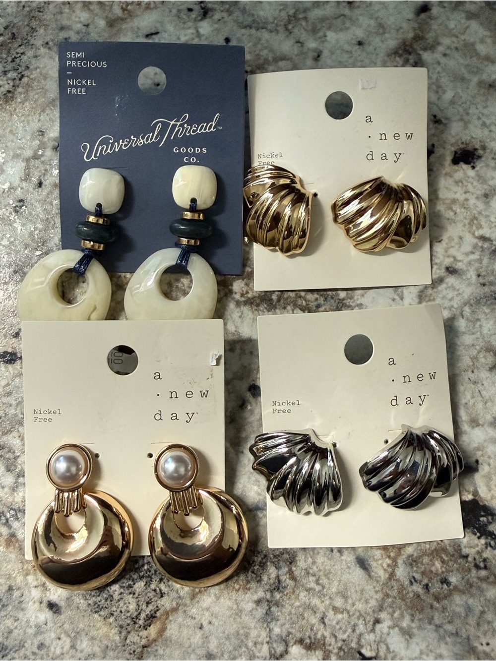 Earring Bundle 4 pairs A New Day and Universal Thread